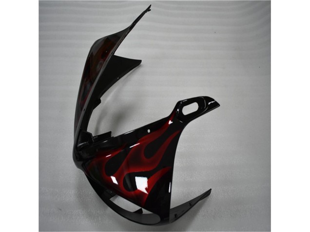 2003-2005 Schwarz rote Flamme Yamaha YZF R6 Motorrad Verkleidung 2003-2005 Schwarz rote Flamme Yamaha YZF R6 Motorrad Verkleidung