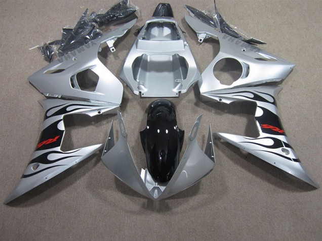 2003-2005 Silber Schwarz Rot Aufkleber Yamaha YZF R6 Motorrad Verkleidung 2003-2005 Silber Schwarz Rot Aufkleber Yamaha YZF R6 Motorrad Verkleidung