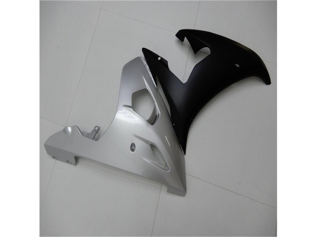2003-2005 Silber Schwarz Yamaha YZF R6 Motorrad Verkleidung 2003-2005 Silber Schwarz Yamaha YZF R6 Motorrad Verkleidung