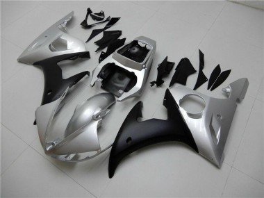 2003-2005 Silber Schwarz Yamaha YZF R6 Motorrad Verkleidung