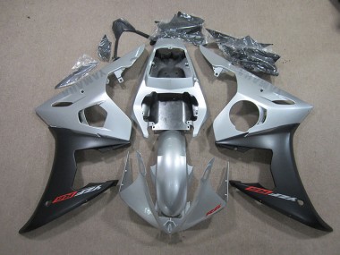 2003-2005 Silber Schwarz Yamaha YZF R6 Motorrad Verkleidungen