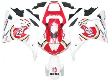 2003-2005 Weiß Rot Lucky Strike Yamaha YZF R6 Motorrad Verkleidung