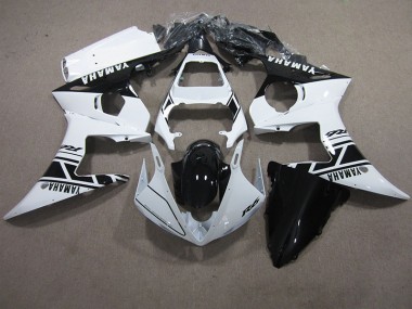 2003-2005 Weiß Schwarz Yamaha YZF R6 Motorrad Verkleidung