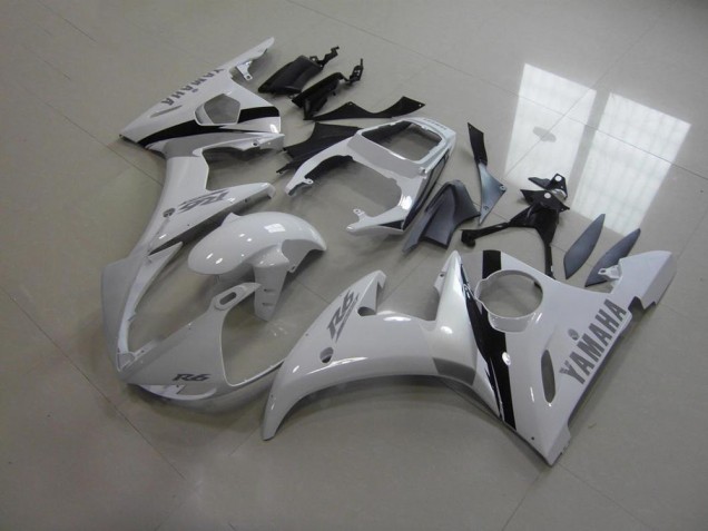 2003-2005 Weiß Und Grau Aufkleber Yamaha YZF R6 Motorrad Verkleidung 2003-2005 Weiß Und Grau Aufkleber Yamaha YZF R6 Motorrad Verkleidung