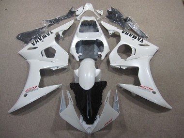 2003-2005 Weiß Yamaha YZF R6 Motorrad Verkleidungen