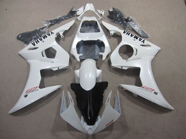 2003-2005 Weiß Yamaha YZF R6 Motorrad Verkleidungen 2003-2005 Weiß Yamaha YZF R6 Motorrad Verkleidungen