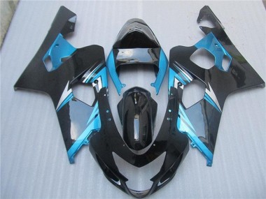 2004-2005 Blau Schwarz Suzuki GSXR 600/750 Motorrad Vollverkleidung