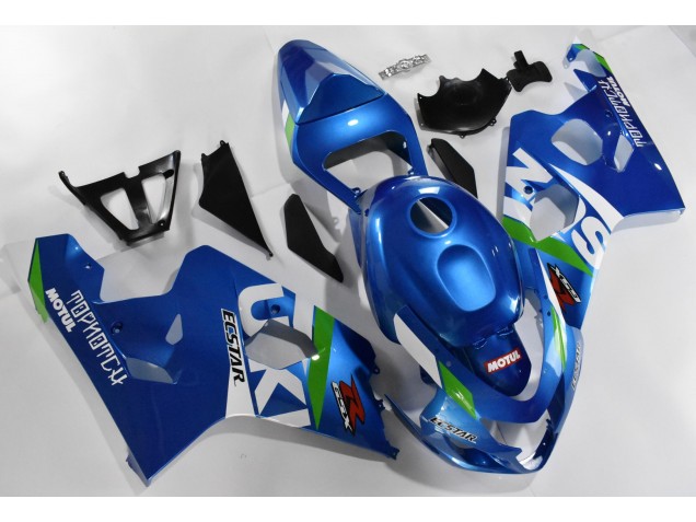 2004-2005 Blau Weiß Suzuki GSXR 600/750 Motorrad Verkleidung 2004-2005 Blau Weiß Suzuki GSXR 600/750 Motorrad Verkleidung