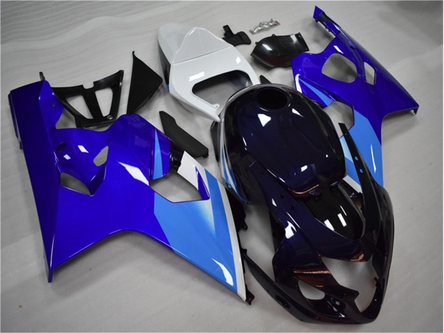 2004-2005 Blau Weiß Suzuki GSXR 600/750 Motorrad Verkleidungen 2004-2005 Blau Weiß Suzuki GSXR 600/750 Motorrad Verkleidungen