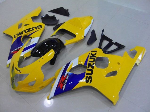 2004-2005 Gelb Blau Suzuki GSXR 750 Motorrad Verkleidung 2004-2005 Gelb Blau Suzuki GSXR 750 Motorrad Verkleidung