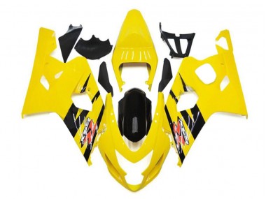 2004-2005 Gelb Schwarz Suzuki GSXR 600/750 Motorrad Verkleidung