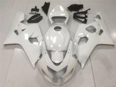 2004-2005 Glänzend Weiß Suzuki GSXR 600/750 Motorrad Verkleidung
