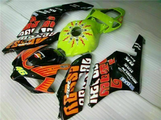 2004-2005 Orange Grün Honda CBR1000RR Motorrad Verkleidung 2004-2005 Orange Grün Honda CBR1000RR Motorrad Verkleidung