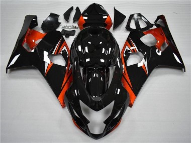 2004-2005 Orange Schwarz Suzuki GSXR 600/750 Motorrad Verkleidung