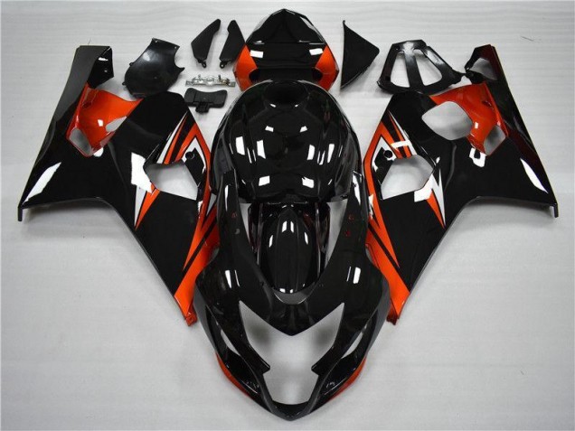 2004-2005 Orange Schwarz Suzuki GSXR 600/750 Motorrad Verkleidung 2004-2005 Orange Schwarz Suzuki GSXR 600/750 Motorrad Verkleidung