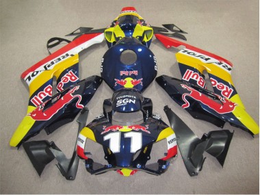 2004-2005 Rot Bull 11 Repsol Honda CBR1000RR Motorrad Verkleidung