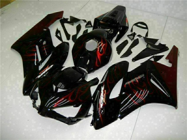 2004-2005 Rot Flamme Schwarz Honda CBR1000RR Motorrad Verkleidung 2004-2005 Rot Flamme Schwarz Honda CBR1000RR Motorrad Verkleidung