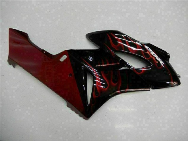 2004-2005 Rot Flamme Schwarz Honda CBR1000RR Motorrad Verkleidung 2004-2005 Rot Flamme Schwarz Honda CBR1000RR Motorrad Verkleidung