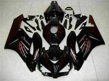 2004-2005 Rot Flamme Schwarz Honda CBR1000RR Motorrad Verkleidung