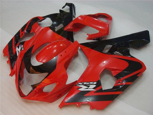 2004-2005 Rot Schwarz Suzuki GSXR 600/750 Motorrad Verkleidungen 2004-2005 Rot Schwarz Suzuki GSXR 600/750 Motorrad Verkleidungen