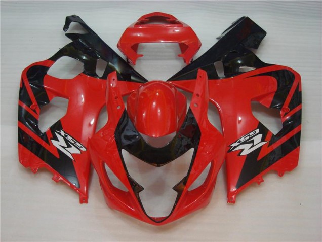 2004-2005 Rot Schwarz Suzuki GSXR 600/750 Motorrad Verkleidungen 2004-2005 Rot Schwarz Suzuki GSXR 600/750 Motorrad Verkleidungen