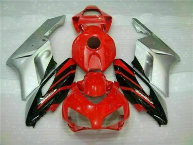 2004-2005 Rot Silber Honda CBR1000RR Motorrad Verkleidung
