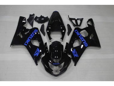 2004-2005 Schwarz Blau Aufkleber Suzuki GSXR 750 Motorrad Verkleidung