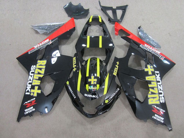 2004-2005 Schwarz Gelb Rizla Suzuki GSXR 750 Motorrad Verkleidung 2004-2005 Schwarz Gelb Rizla Suzuki GSXR 750 Motorrad Verkleidung