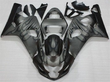 2004-2005 Schwarz Grau Suzuki GSXR 600/750 Motorrad Verkleidung
