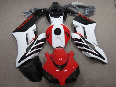 2004-2005 Schwarz Rote Weiß Honda CBR1000RR Motorrad Verkleidung