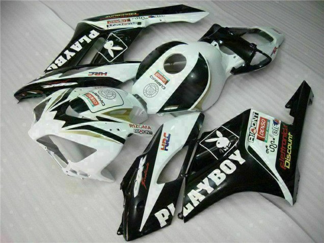 2004-2005 Schwarz Weiß Honda CBR1000RR Motorrad Verkleidung
