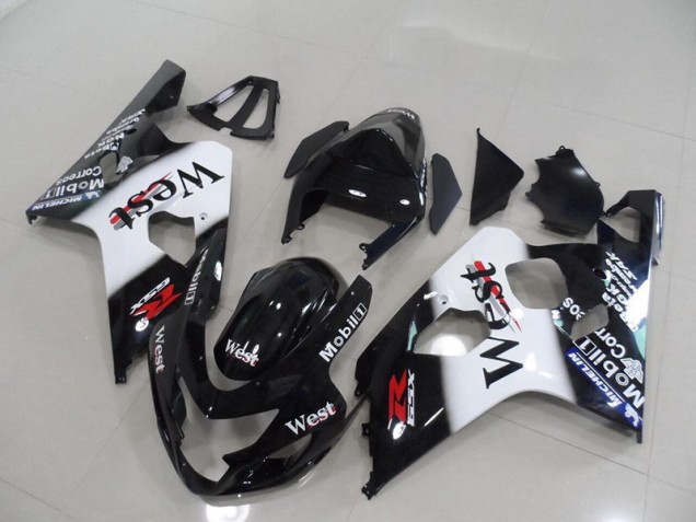 2004-2005 Schwarz West Suzuki GSXR 750 Motorrad Verkleidung 2004-2005 Schwarz West Suzuki GSXR 750 Motorrad Verkleidung