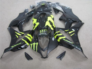2004-2005 Schwarz grünes Monster Honda CBR1000RR Motorrad Verkleidungen