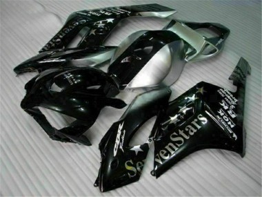 2004-2005 Schwarze SevenStars Honda CBR1000RR Motorrad Verkleidung