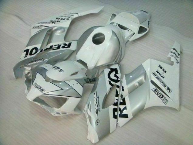 2004-2005 Silber Weiß Repsol Honda CBR1000RR Motorrad Verkleidung 2004-2005 Silber Weiß Repsol Honda CBR1000RR Motorrad Verkleidung