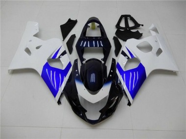 2004-2005 Weiß Blau Suzuki GSXR 600/750 Motorrad Verkleidung