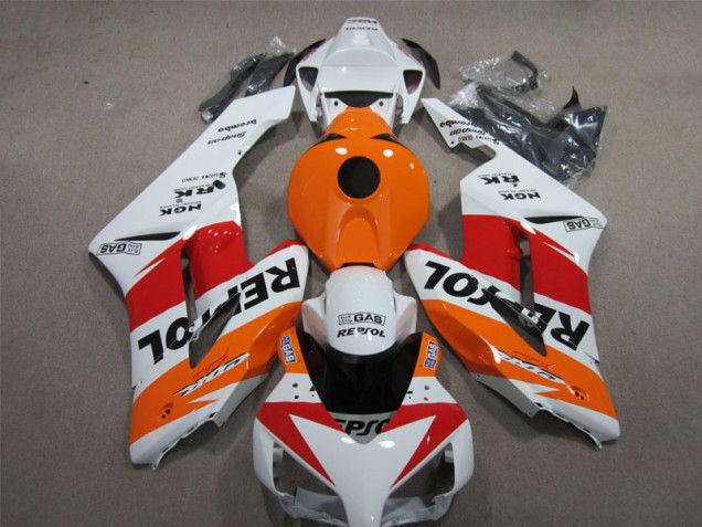 2004-2005 Weiß Orange Repsol Honda CBR1000RR Motorrad Verkleidung 2004-2005 Weiß Orange Repsol Honda CBR1000RR Motorrad Verkleidung