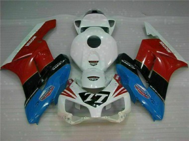 2004-2005 Weiß Rot 77 Honda CBR1000RR Motorrad Verkleidung