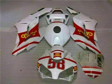 2004-2005 Weiß Rot Honda CBR1000RR Motorrad Verkleidung