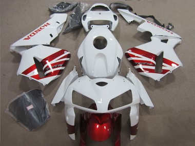 2004-2005 Weiß Rot Schwarz Honda CBR1000RR Motorrad Verkleidungen