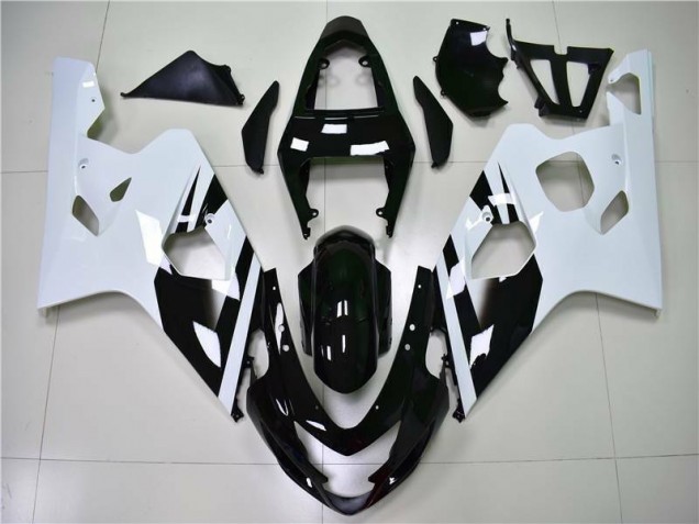2004-2005 Weiß Schwarz Suzuki GSXR 600/750 Motorrad Verkleidungen