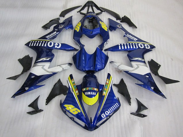 2004-2006 Blau Go 46 Yamaha YZF R1 Motorrad Verkleidung 2004-2006 Blau Go 46 Yamaha YZF R1 Motorrad Verkleidung
