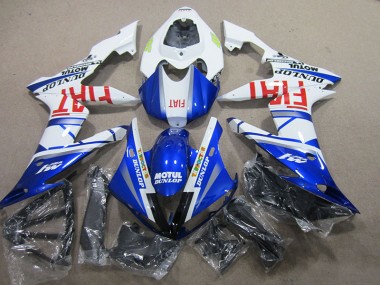 2004-2006 Blau Weiß Motul Fiat Yamaha YZF R1 Motorrad Verkleidung