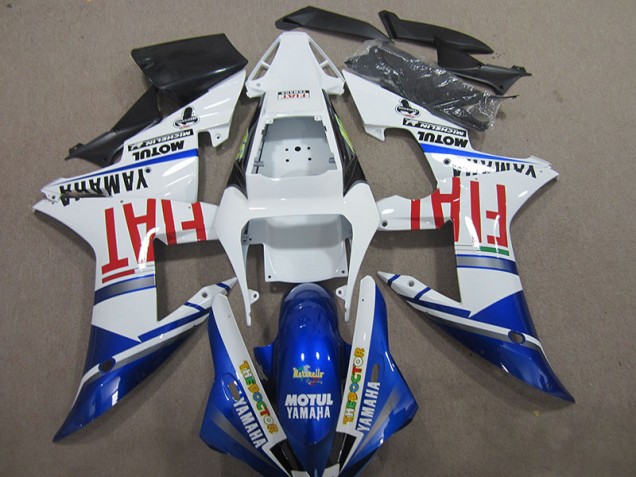 2004-2006 Blau Weiß Motul Fiat Yamaha YZF R1 Motorrad Verkleidungen 2004-2006 Blau Weiß Motul Fiat Yamaha YZF R1 Motorrad Verkleidungen