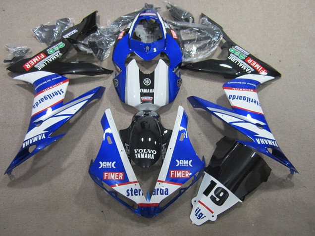 2004-2006 Blau Weiß Volvo Sterilgarda 19 Yamaha YZF R1 Motorrad Verkleidung 2004-2006 Blau Weiß Volvo Sterilgarda 19 Yamaha YZF R1 Motorrad Verkleidung