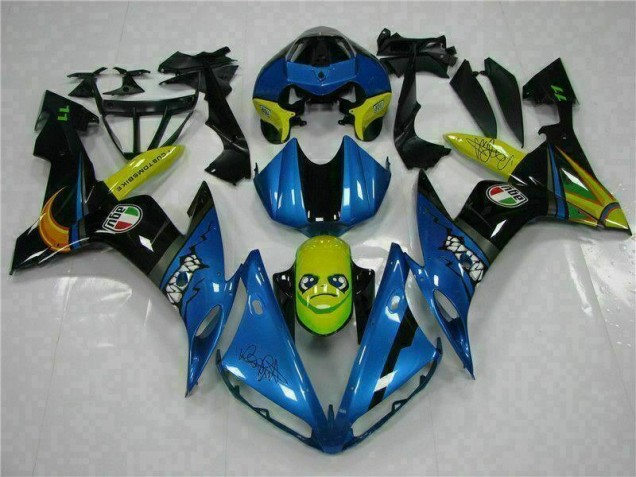 2004-2006 Blau Yamaha YZF R1 Motorrad Vollverkleidung 2004-2006 Blau Yamaha YZF R1 Motorrad Vollverkleidung