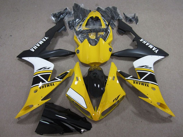 2004-2006 Gelb Weiß Schwarz Yamaha YZF R1 Motorrad Verkleidung 2004-2006 Gelb Weiß Schwarz Yamaha YZF R1 Motorrad Verkleidung