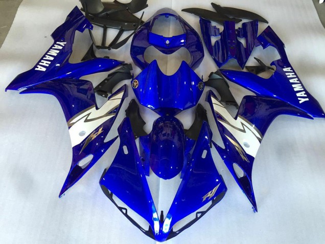 2004-2006 Glänzend Blau Weiß Yamaha YZF R1 Motorrad Verkleidung 2004-2006 Glänzend Blau Weiß Yamaha YZF R1 Motorrad Verkleidung