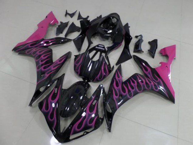 2004-2006 Rosa Flamme Yamaha YZF R1 Motorrad Verkleidung 2004-2006 Rosa Flamme Yamaha YZF R1 Motorrad Verkleidung