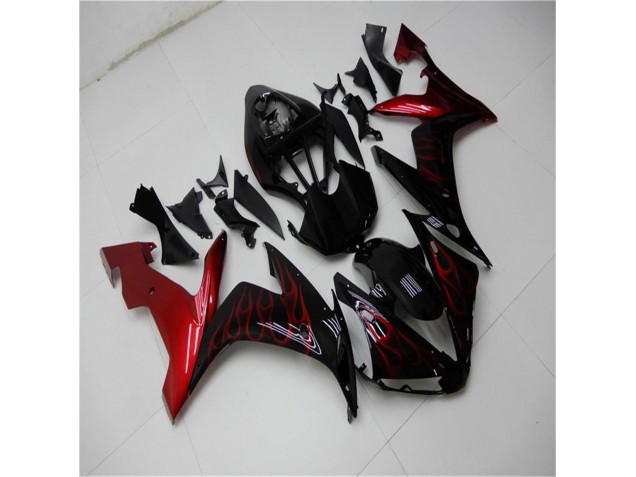 2004-2006 Rot Schwarz Yamaha YZF R1 Motorrad Verkleidung 2004-2006 Rot Schwarz Yamaha YZF R1 Motorrad Verkleidung
